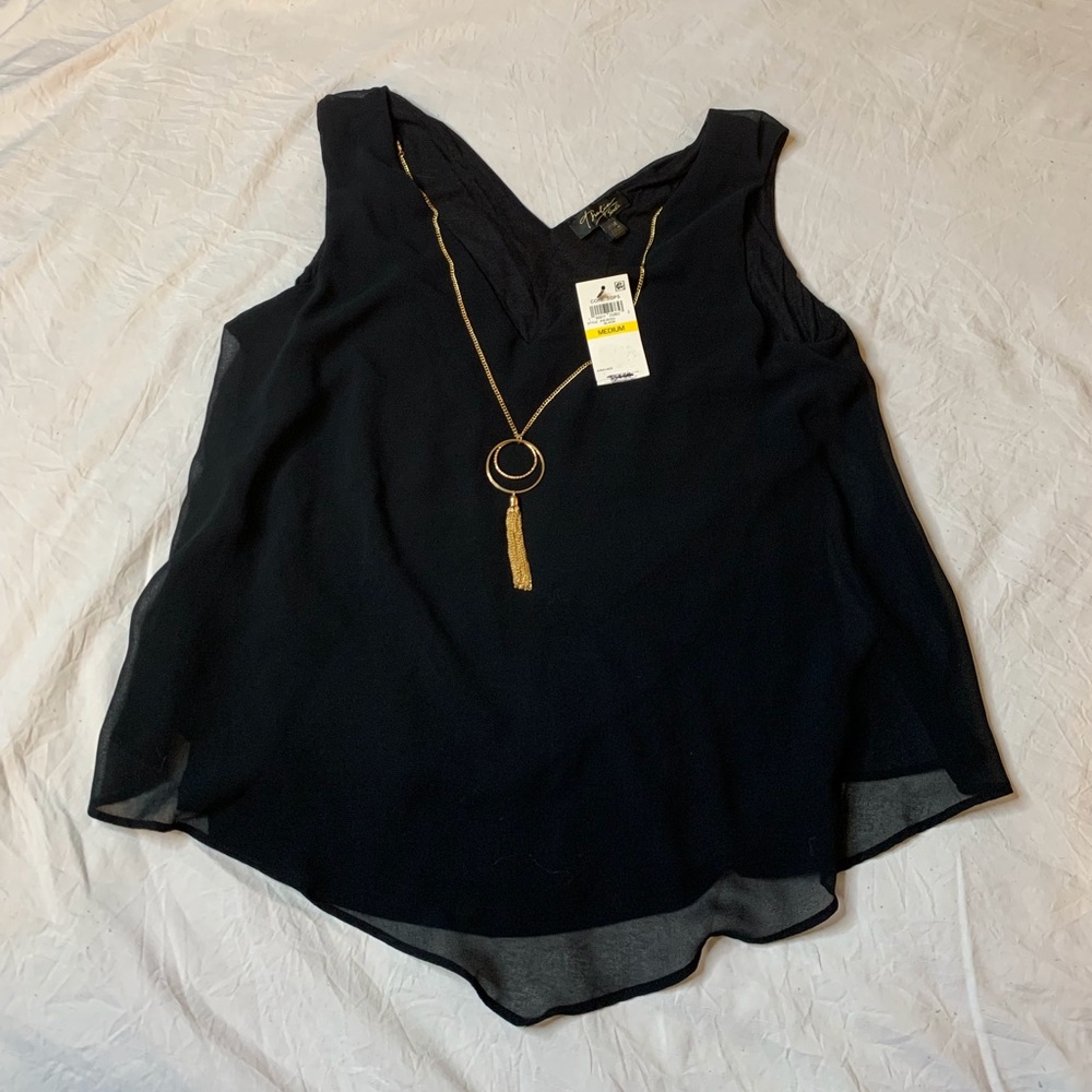Black Short Sleeve Top